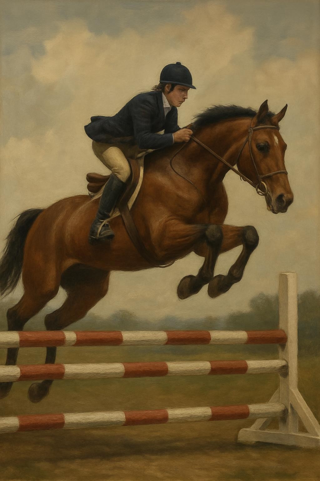 a rider doing showjumping